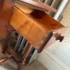 Wooden Side Table with Drawer - 4
