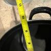 Black Enamelware Stock Pots With Strainer Insert and Lid - 4