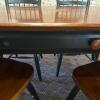 Dining Table and Windsor-Style Chairs in Two-Tone Wood Finish - 5