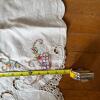 Hand-Embroidered Linen Tablecloth With Cutwork Floral Design - 6