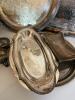 Silver-Plated Serving Trays, Compote, Egg Cup Holder, and Bowls - 2