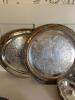 Silver-Plated Serving Trays, Compote, Egg Cup Holder, and Bowls - 4