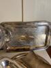 Silver-Plated Serving Trays, Compote, Egg Cup Holder, and Bowls - 5