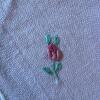 Six Embroidered Linen Napkins With Floral Motif - 3