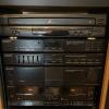 Sony Stereo System with Turntable, Speakers, Cabinet, CDs and Records - 3