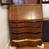 Secretary Desk with Glass-Front Bookcase - 4