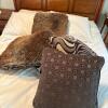 Wood Sleigh Queen Headboard in Traditional Style - 7
