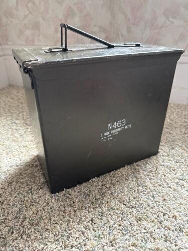 Military Metal Ammunition Can N463 for Fuze Proximity M728