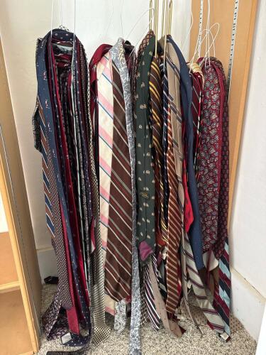 Huge Lot of Vintage Neckties in Classic and Novelty Patterns