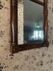 Currier & Ives-Style Wood Framed Mirror with Snow Storm Print - 4
