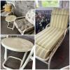 Set of Metal Frame Patio Furniture