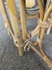 Wicker Side Table and Pair of Wicker Nesting Side Tables - 3