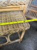 Wicker Side Table and Pair of Wicker Nesting Side Tables - 4