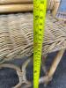 Wicker Side Table and Pair of Wicker Nesting Side Tables - 5