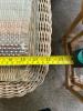 Wicker Side Table and Pair of Wicker Nesting Side Tables - 8