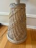 Wicker Table Lamp With Tapered Shade - 2