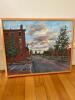 Framed Street Scene Painting Signed Timothy Craig 1994