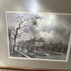 Pair of Framed River Landscape Prints With Mattes - 3