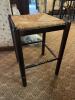 Wooden Rush Seat Stool in Traditional Style