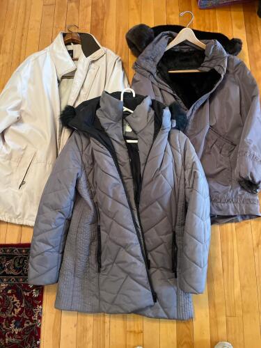 Three Winter Coats: Jones New York, Coldwater Creek, and Nat Geo