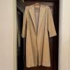 Ultrasuede Belted Trench Coat in Beige