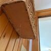 Wall-Mounted Woven Storage Baskets with Wooden Backing - 5