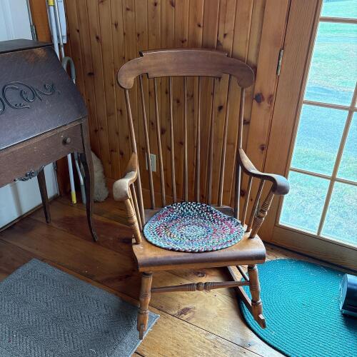 Fluehr's Windsor-Style Wooden Rocking Chair