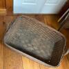 Rectangular Woven Wood Basket with Handles - 2
