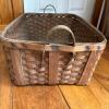 Rectangular Woven Wood Basket with Handles - 3