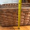 Rectangular Woven Wood Basket with Handles - 8