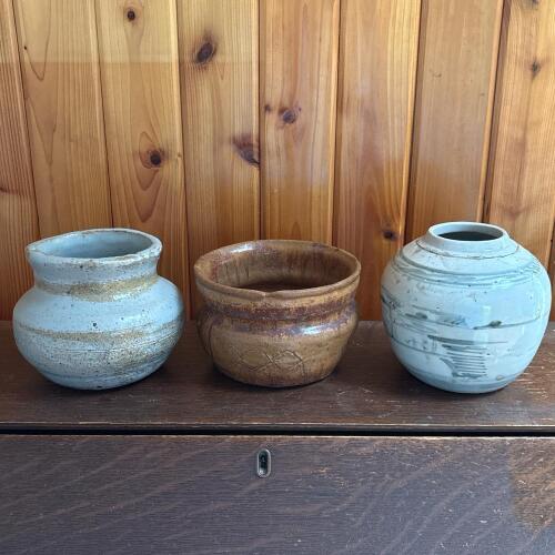 Trio of Studio Pottery Vessels