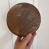 Round Wooden Box with Painted Floral Design - 3