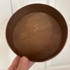 Round Wooden Box with Painted Floral Design - 4