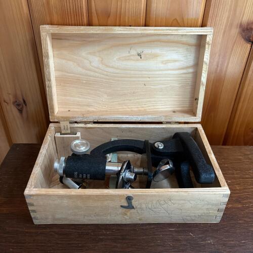 Tasco 100x/200x/300x Compound Microscope with Wooden Case
