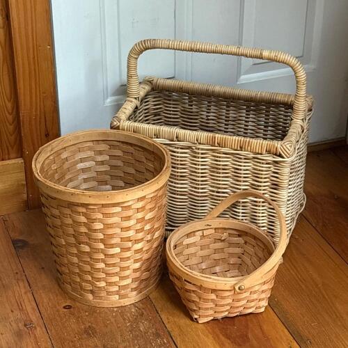 Trio of Woven Baskets