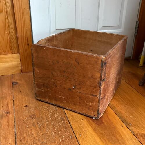 Vintage Wooden Advertising Crate