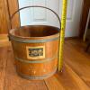 Wooden Bucket with Swing Handle and Winter Scene - 7