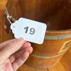 Wooden Bucket with Swing Handle and Winter Scene - 8