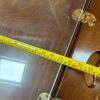Mahogany Glass Top Butlers Tray Table - 10