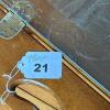 Mahogany Glass Top Butlers Tray Table - 13