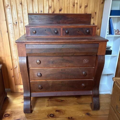 Empire-Style Chest of Drawers with Raised Top
