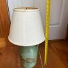 Jug Base Table Lamp With Eagle Motif and Shade - 11