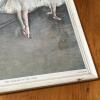 Pair of Framed Paint-by-Number Girl Portraits with Ballet Print - 6