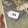 Pair of Framed Paint-by-Number Girl Portraits with Ballet Print - 15