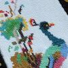 Bird and Floral Needlework Textile with Fringe - 3