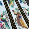 Bird and Floral Needlework Textile with Fringe - 4