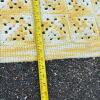Crocheted Granny Square Yellow and White Afghan - 5