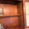 Wood China Cabinet with Glass Doors and Drawers - 3