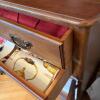 Wood China Cabinet with Glass Doors and Drawers - 5