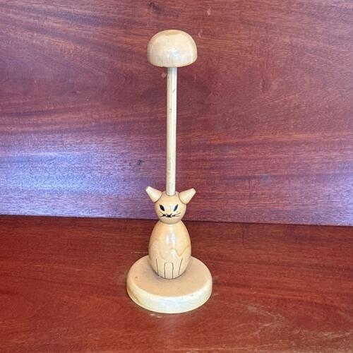 Wooden Cat-Shaped Hat Stand